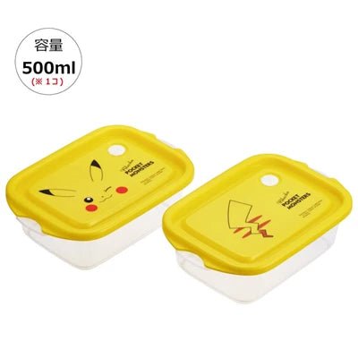 SKATER抗菌午餐盒2件組500ml PIKACHU FACE 23 (FCN2WAG-634949) - BUYFRIENDLY