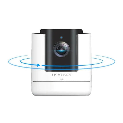 美國USATISFY無線免運安裝360°智能旋轉雙向語音雲儲存高清攝錄機Pro2.0(移動充電版)顏色:白色 - BUYFRIENDLY