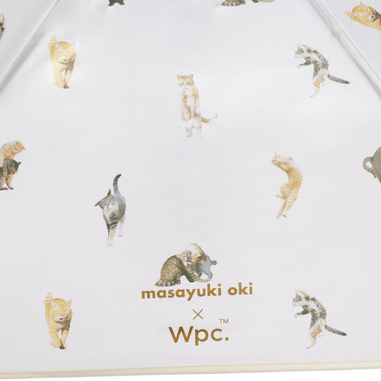 WPC Masayuki Oki 貓咪半透明塑料摺雨傘/短遮/縮骨遮 PT-OM003-002 Off Withe Size 50cm (WPC69-PT-OM003) - BUYFRIENDLY