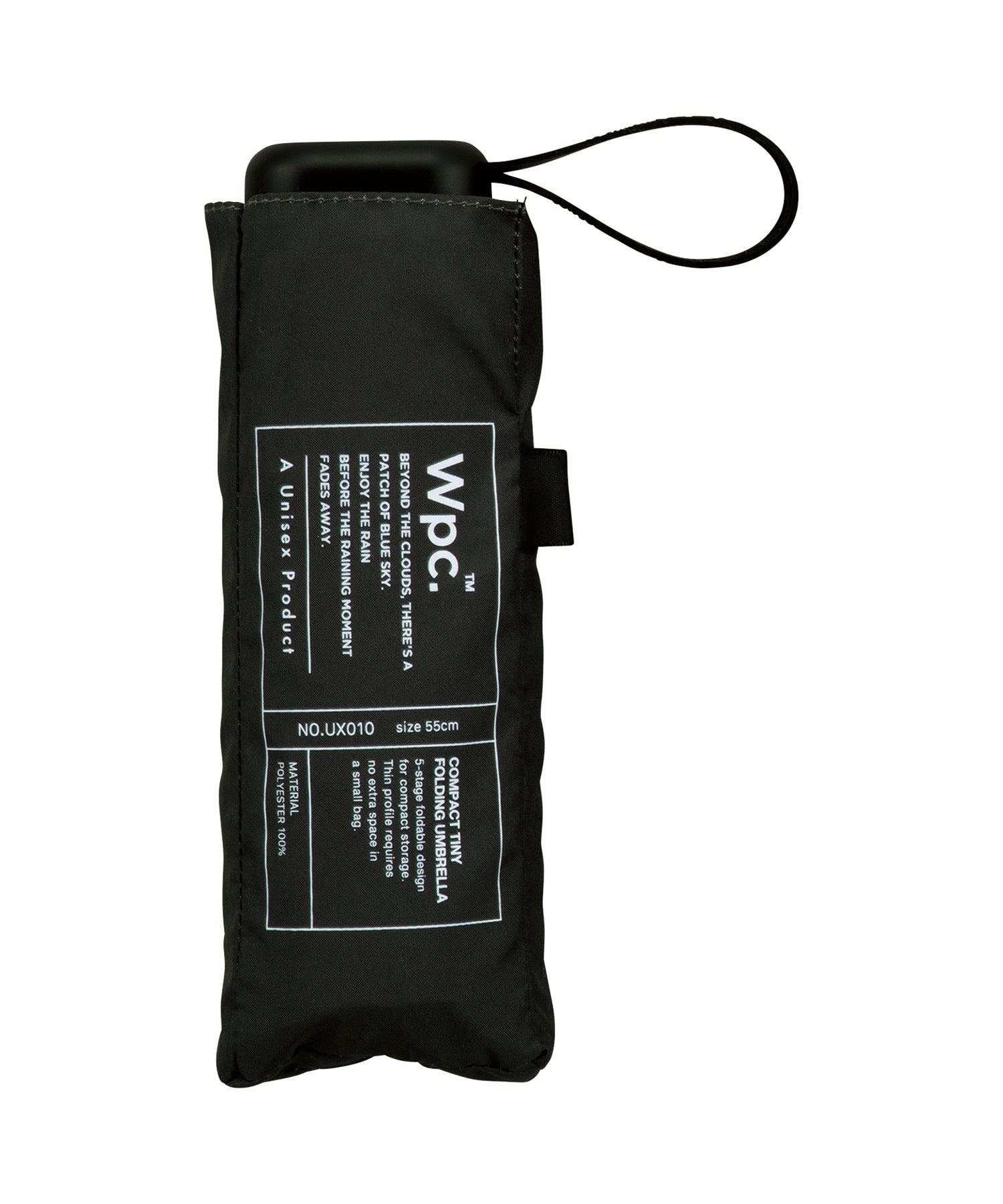 WPC Super Air-Light Umbrella 超輕折傘縮骨遮UX010-900 Black Size