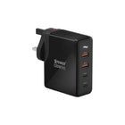 XPower GW120 120W 4輸出 PD 3.0/PPS/QC Ga 旅行充電轉插器 (黑色) #606477 - BUYFRIENDLY
